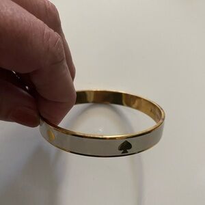 Kate spade Gold and Black Spade Bangle Bracelet